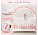 CAVEEN Betthimmel Rosa Moskitonetz Faltbar Bild 4