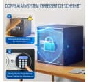 Insma Tresor mit Fingerabdruck & Zahlencode Schwarz Bild 1