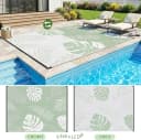 GOTGELIF Outdoorteppich Grün Boho-Stil Wetterfest Bild 1