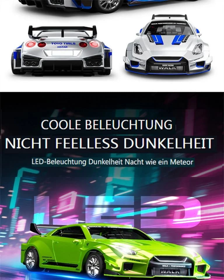Insma RC-Auto 1:43 Ferngesteuertes Auto 4WD mit LED Licht - Bild 3