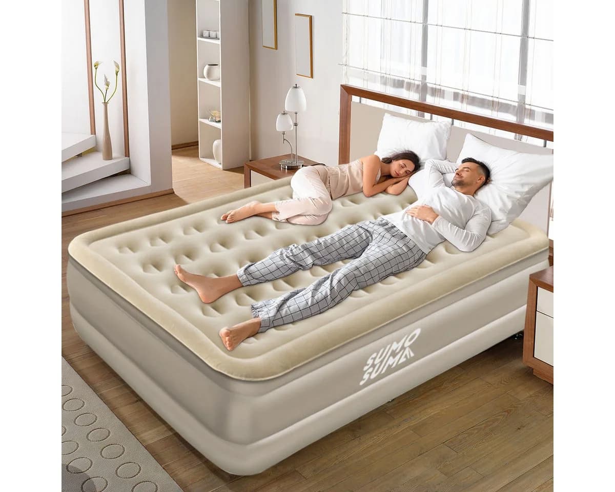 Sumosuma Luftbett Camping 2 Personen mit Pumpe und Kissen
