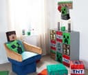 Minecraft Regal 9 Fächer Grau mit Push-to-Open Türen Bild 2