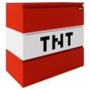 Minecraft Kommode 7760 Rot 3 Schubladen Gaming Beleuchtung Bild 1