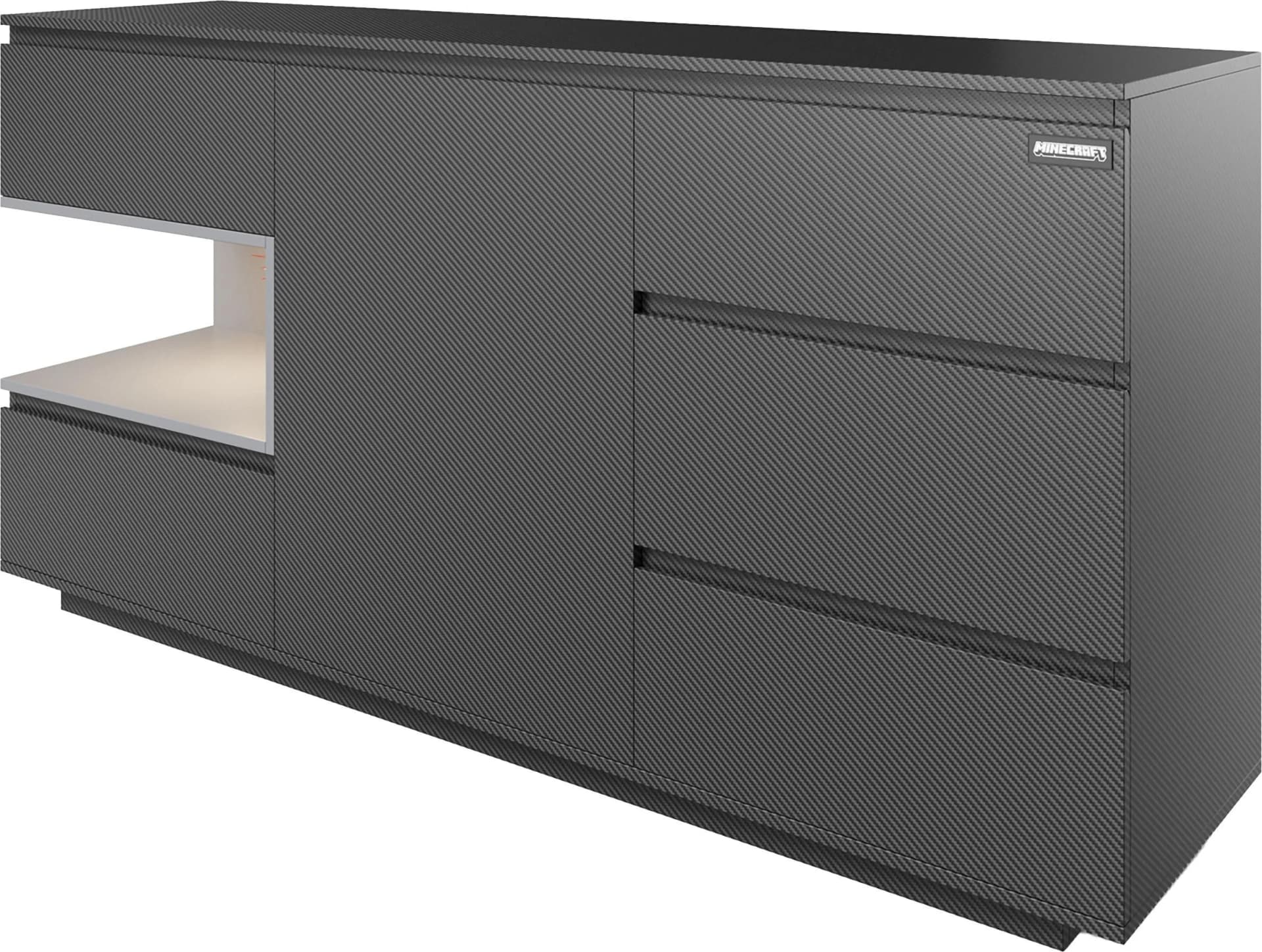 roba Minecraft Sideboard Schwarz - Bild 2