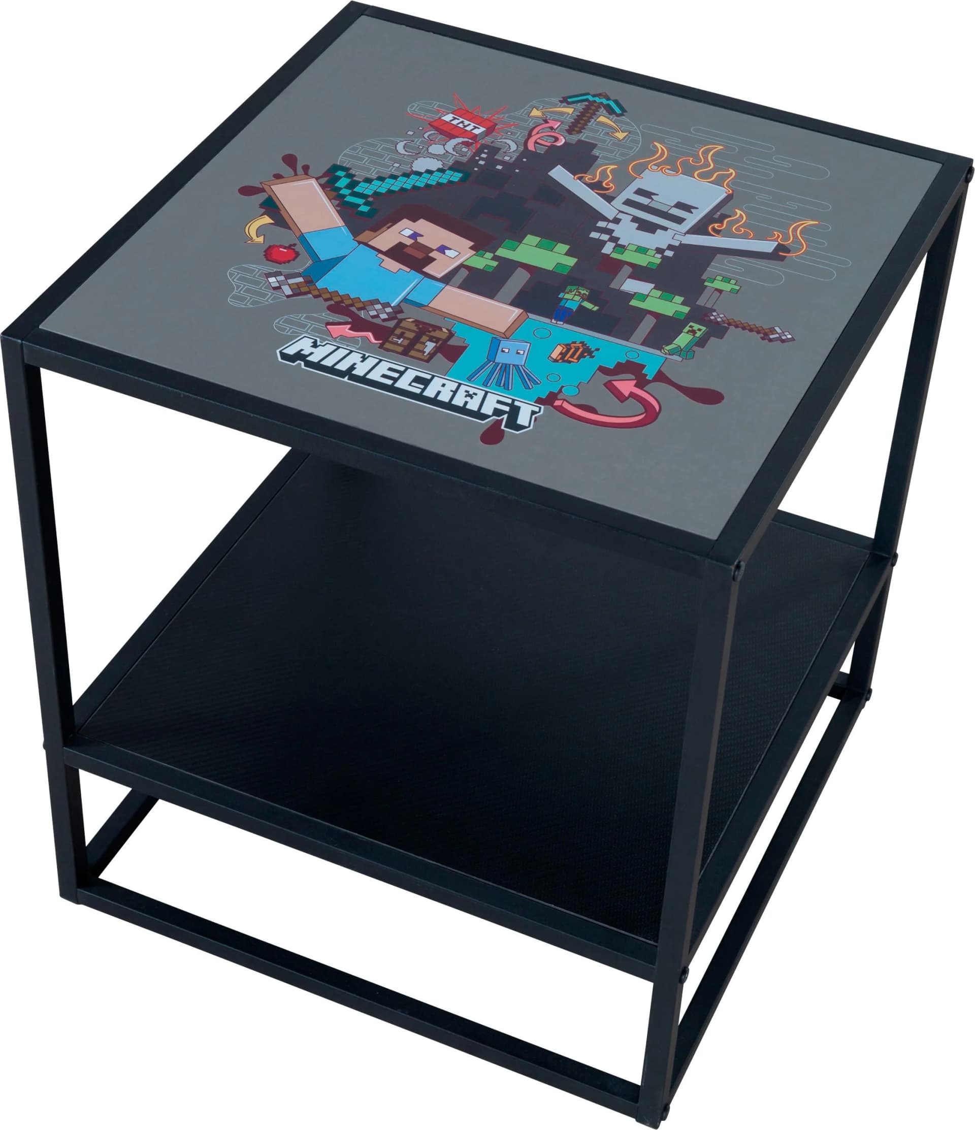 Minecraft Beistelltisch Schwarz mit Minecraft Motiven - Bild 2