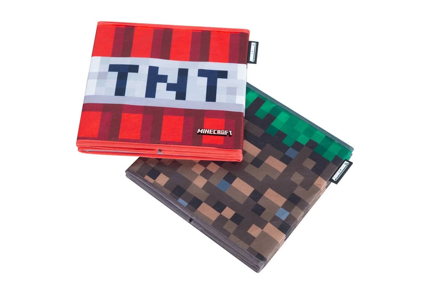 Minecraft Aufbewahrungsbox 2er Set Stoff Box faltbar mit Minecraft Motiven