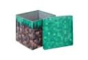 Minecraft Aufbewahrungsbox & Sitzbox - Gras-Block Design - Quadratisch 30 cm Bild 1