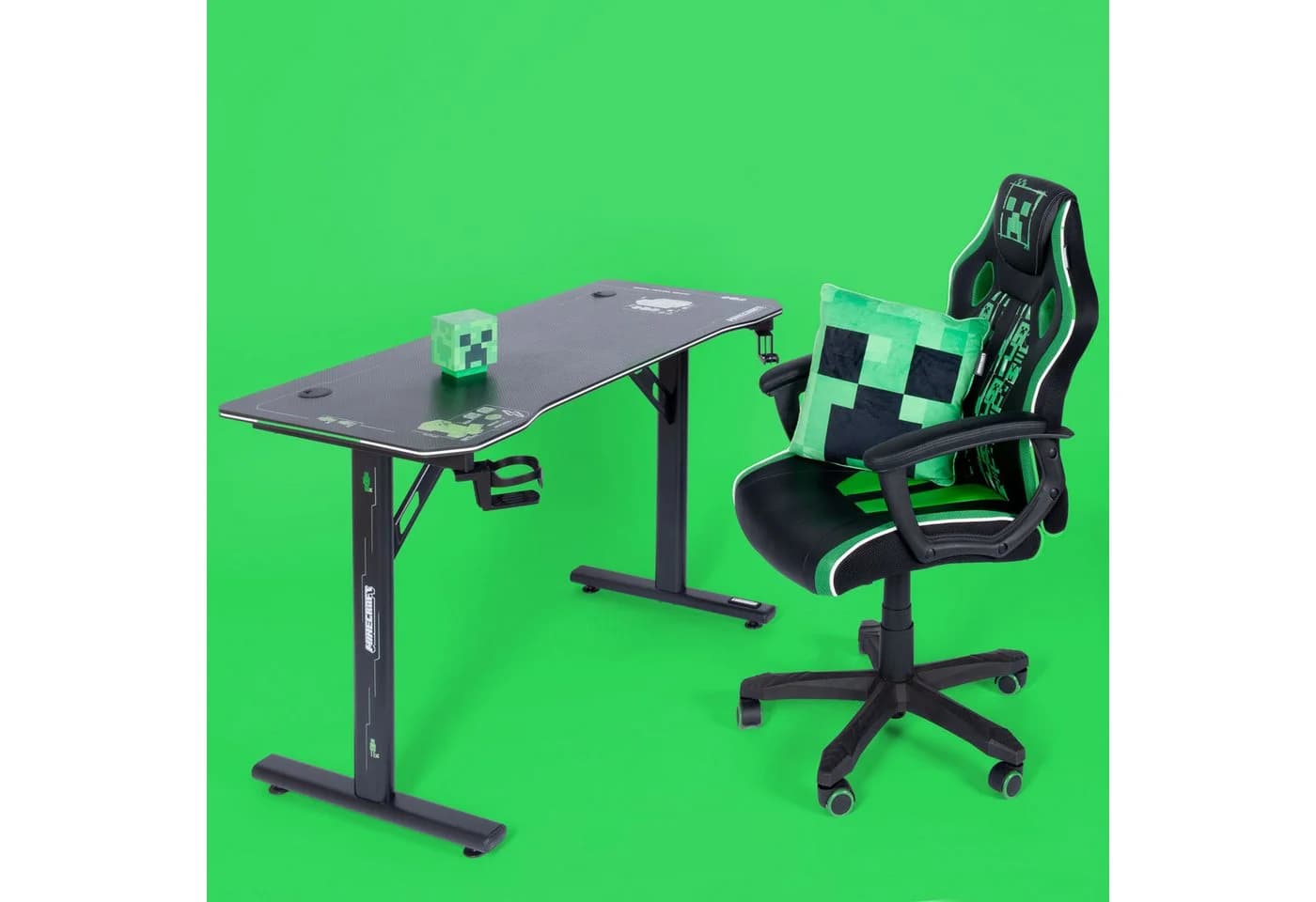 Phoenix Gamingtisch Schwarz Holzwerkstoff