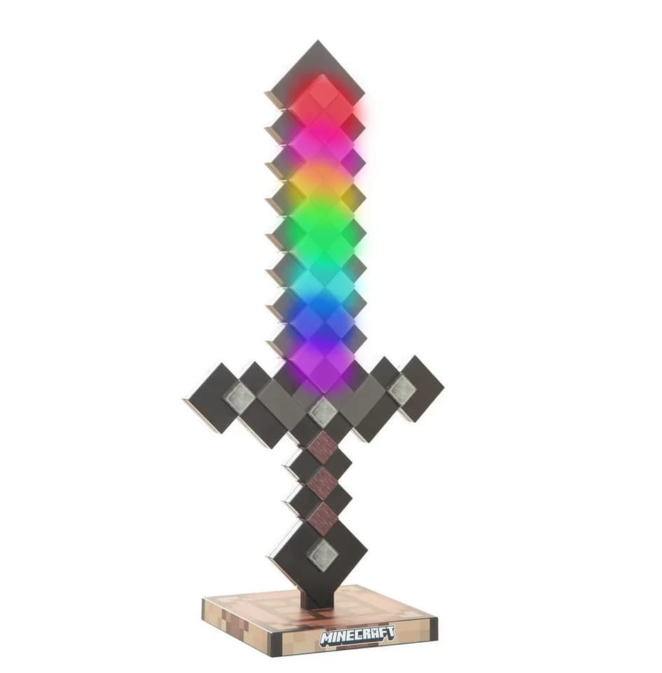 Minecraft LED Dekolicht Netherite Schwert Lampe mit Akku - Bild 2