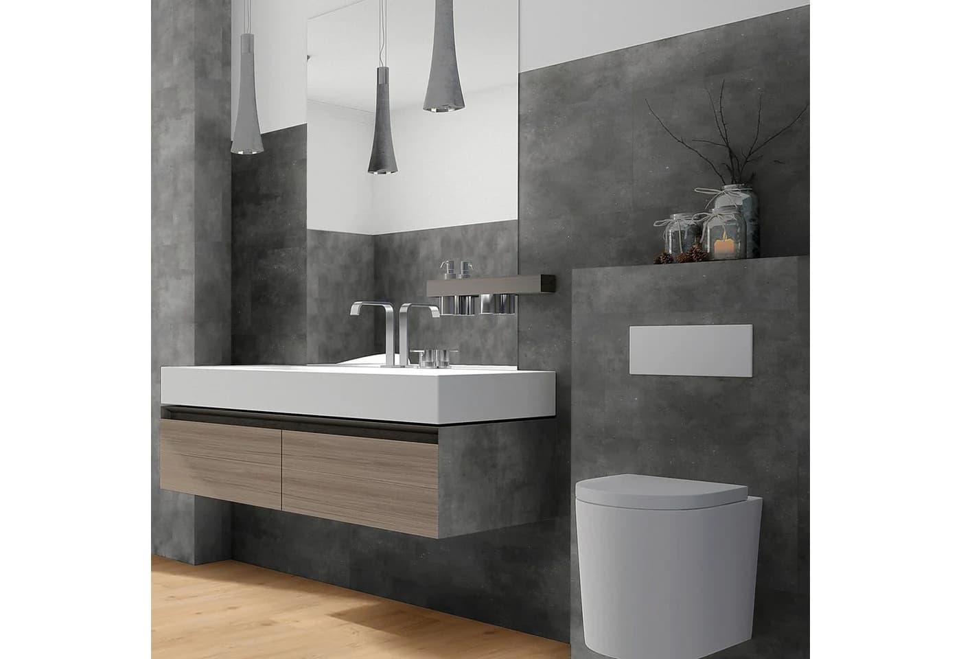 Revet Wandpaneel XL-Wandfliese Kunststoff Wasserfest Robust - Bild 5