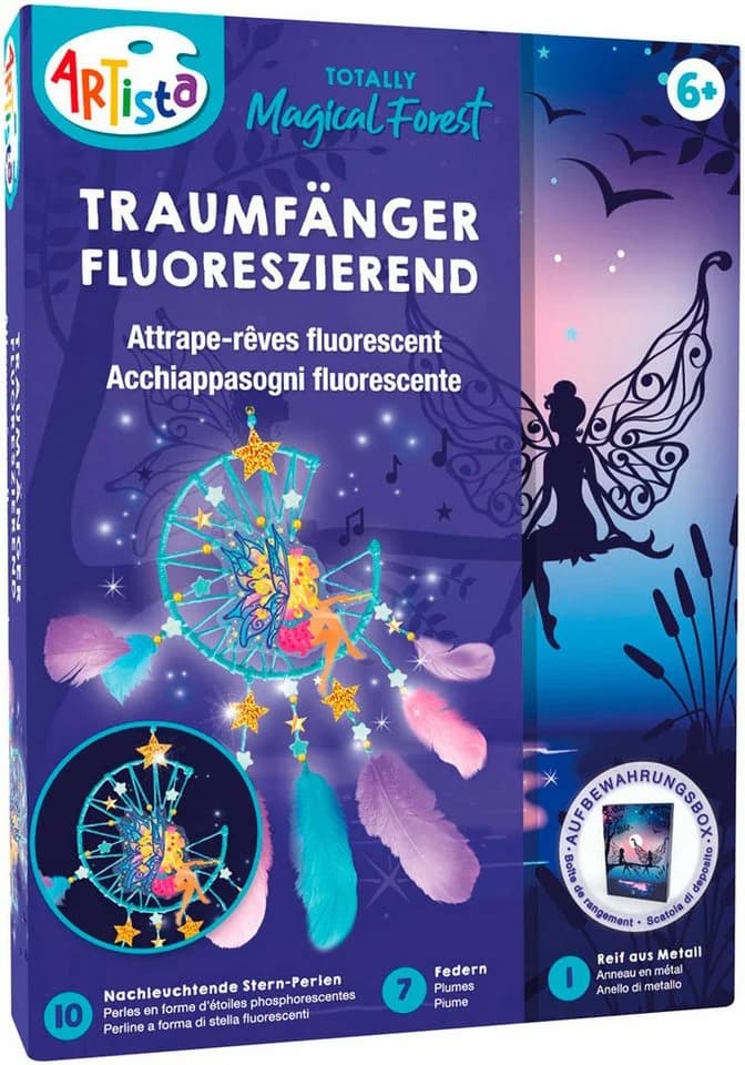 ARTISTA Kreativset Traumfänger fluoreszierend - Bastelset mit Anleitung