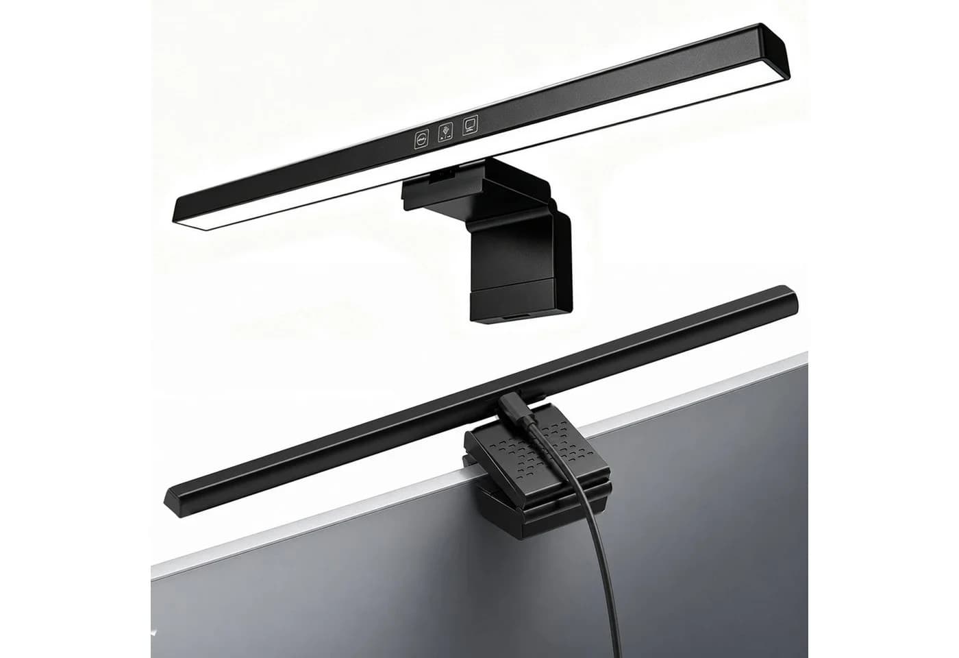 BOOD LED Monitorleuchte Schwarz Stufenlos Dimmbar USB - Bild 2