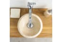 wohnfreuden Aufsatzwaschbecken Marmor Asbak mini 30 cm poliert creme Bild 4