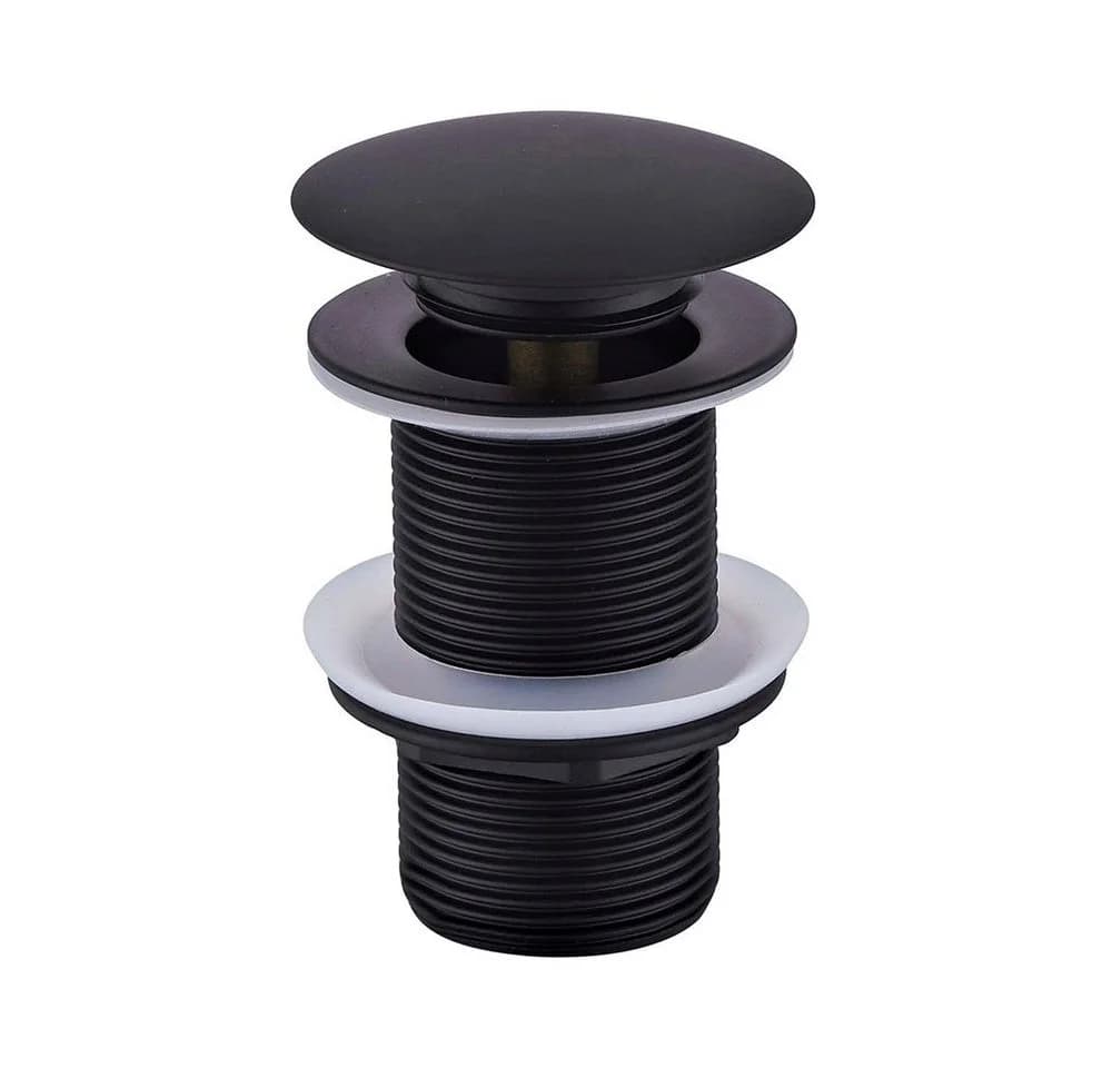 wohnfreuden Pop-Up Ablauf-Ventil 90 mm Schwarz Messing - Bild 2