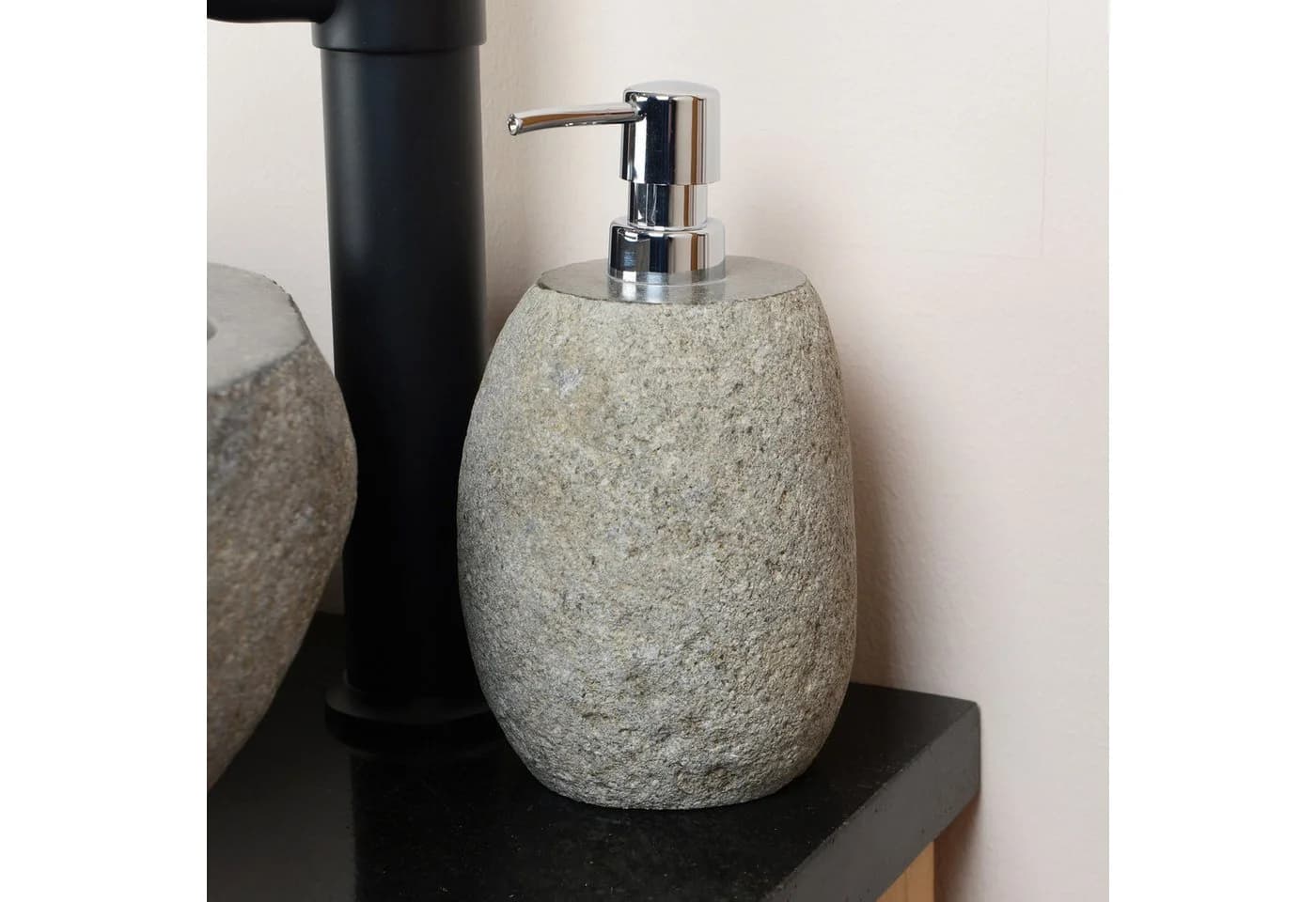 wohnfreuden Seifenspender Naturstein 15 cm