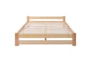 Sweiko Futonbett Massivholz mit Kopfteil und Lattenrost Natur Bild 2
