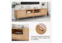 Sweiko TV-Schrank Lowboard Rattan-Design Bild 5