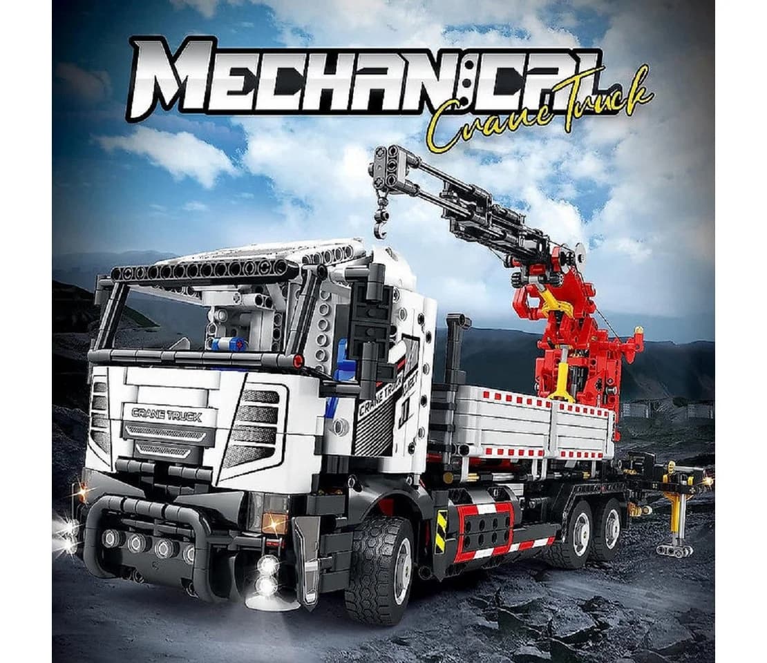 Reobrix 22011 Schwerlast LKW Kran 2.328 Teile Technik Modell - Bild 4