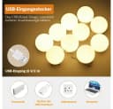 TUWENA LED-Lichtspiegel 3 Farben LED Spiegelleuchte, 9 Helligkeiten Dimmbar Schminklicht Bild 4