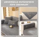 TUWENA Sofahusse Sofaschoner Rutschfest Couch Überzug L Form 1/2/3/4 Sitzer Bild 1