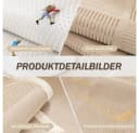 TUWENA Sofahusse Chenille Sofabezug Rutschfest Grau Khaki Bild 3