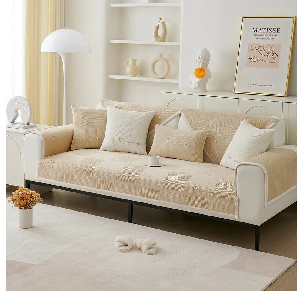 TUWENA Sofahusse Sofaüberzug 1-4 Sitzer, rutschfest, L-Form, universell, strapazierfähig & waschbar - Bild 2