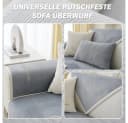 TUWENA Sofahusse Sofa Überzug 1-4 Sitzer, Sofaschoner Rutschfest, Couchüberzug L-Form, Universell, Ecksofa, Strapazierfähig & Waschbar Bild 1