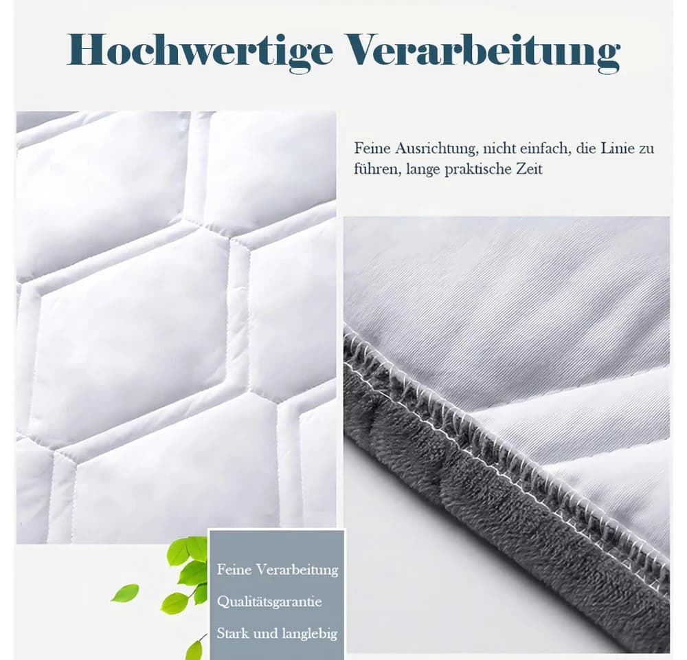 TUWENA Bettkopfteilhusse mit Taschen Dehnbar Staubdicht - Bild 4
