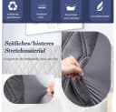 TUWENA Bettkopfteilhusse mit Taschen Dehnbar Staubdicht Bild 5