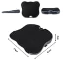 TUWENA Autositzkissen Memory Foam Keilkissen Schwarz Bild 1