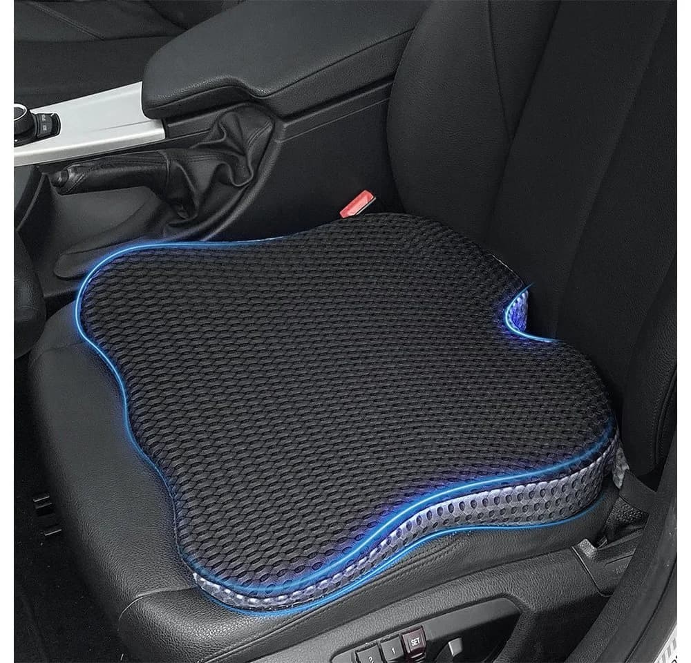 TUWENA Autositzkissen Memory Foam Keilkissen Schwarz - Bild 2