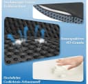 TUWENA Autositzkissen Memory Foam Keilkissen Schwarz Bild 3