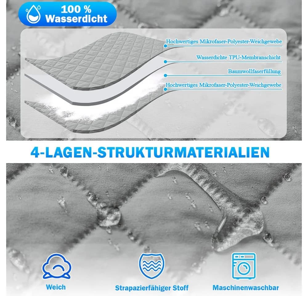TUWENA Sesselschoner Wasserdichter Sesselüberwurf Mit Taschen - Bild 3
