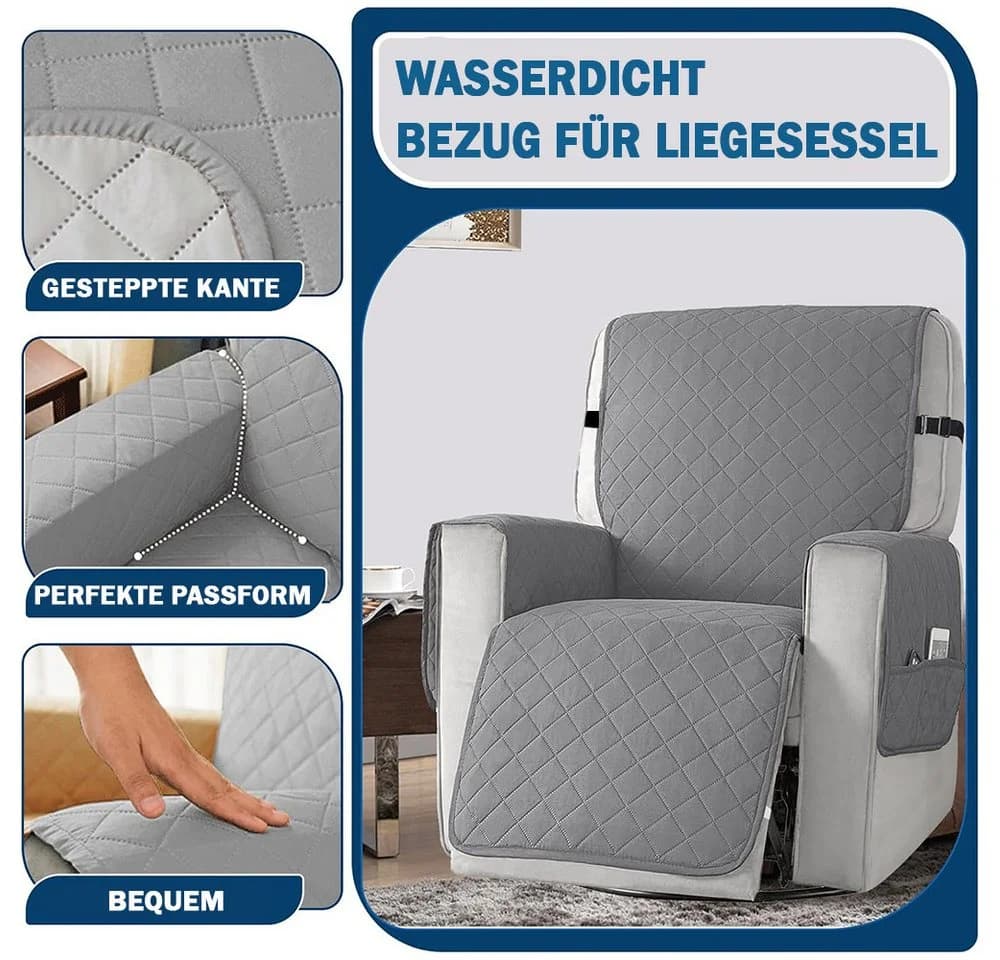 TUWENA Sesselschoner Wasserdichter Sesselüberwurf Mit Taschen - Bild 4