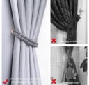 TUWENA Magnetische Vorhang Raffhalter 2 Stück Baumwolle Bild 5