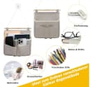 TUWENA Hängeaufbewahrung 2 Stück Grau/Weiß Faltbar Bild 5