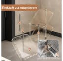 TUWENA Schuhregal Schmal Transparent Stapelbar 45 Grad Bild 3