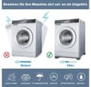 TUWENA Vibrationsdämpfer 4 Stück Waschmaschinenfüße Rutschfest Bild 5