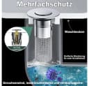 TUWENA Waschbeckenstöpsel 2 Stück 304 Edelstahl Pop Up Abflusssieb Silber Bild 3
