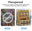 TUWENA Schreibtisch-Organizer mit Schublade und 12 Fächern Bild 5