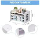 TUWENA Schreibtisch Organizer Weiß mit Stifthalter Bild 1