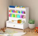 TUWENA Schreibtisch Organizer mit Schublade aus Holz-Kunststoff-Platte Bild 5