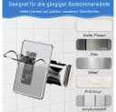 AFKSMILE Verstellbarer Brausehalter Silber/Grau Klebepad Ohne Bohren Bild 5