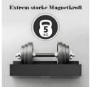 AFKSMILE Magnetisches Gewürzregal 2-tlg. Schwarz mit Haken Bild 3