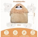 TUWENA Faultier Kuscheldecke Rosa 152x125cm Bild 1