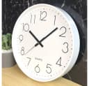TUWENA Wanduhr 30cm Lautlos 3D Ziffern Kunststoff Modern Bild 1