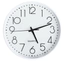 TUWENA Wanduhr 30cm Lautlos 3D Ziffern Kunststoff Modern Bild 2
