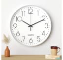 TUWENA Wanduhr 30cm Lautlos 3D Ziffern Kunststoff Modern Bild 4