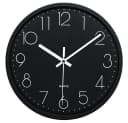 TUWENA Wanduhr 30cm Lautlos 3D Ziffern Kunststoff Modern Bild 2