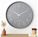 TUWENA Wanduhr 30cm Lautlos 3D Ziffern Kunststoff Bild 2
